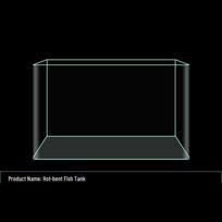 Ultra White Gold Crystal Fish Tank for Living Rooms, Offices, Hotel Lobbies - Ornamental Large Display 20x14x16 cm