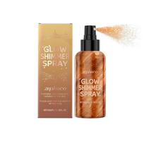 Zephoco Body Glitter Spray Glow Skin Illuminator High Gloss Quick-Drying Highlighter Makeup Cosmetics Bronze Body Shimmer Spray 100ml beige