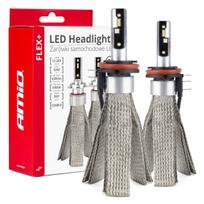 LED žibintų lemputės FLEX+ H15 6000K series 12V 24V Canbus, 2vnt. AMIO-03666