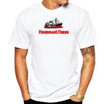 Fisherman Friend logotipas T-shirt mėtų mentolio pastilės Baltas T-shirt JAV pardavėjas Dovana Spausdintas T-shirt Hip Hop T-shirt NAUJAS ATVYKIMAS T-shirtai S