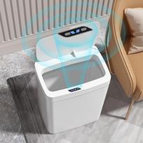 Išmanus šiukšliadėžė Šiukšlių Automatinis konteineris Be kontaktų Šiukšlių Elektrinis už 15L White