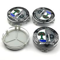 Mercedes Benz ratlankio centrinis dangtelis 4 vnt. 75 mm Hubcap for Mercedes AMG Apple Tree B w204 w211 w205 W212 w203 w213 w124 automobilio aksesuarai