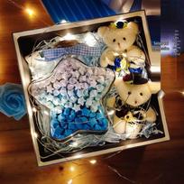 Creative Five-Pointed Star Wish Bottle - Origami Glass Gift for Birthdays & Valentine's Day