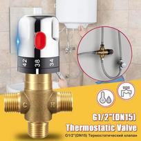 Žalvarinis termostatinis maišymo vožtuvas, karšto ir šalto vandens reguliavimas, 3 padėčių žalvarinis termostatinis vožtuvas, slėgio balansavimas, bendrosios paskirties Style  A