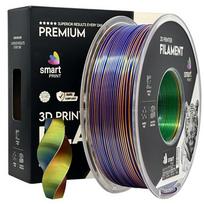 3D Plastikas – Filamentas PLA Silk Tri Color oranžinis mėlynas žalias | 1.75 mm, 1 kg | SPrint