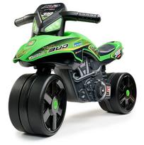 Balansinis motocikliukas su plačiais ratais FALK Racing žalias