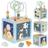 Medinė aktyvumo kubo dėlionė Kosmosas TOOKY TOY