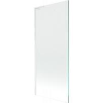 Mexen Next L 1-durų vonios ekranas, 80 x 150 cm, permatomas, baltas - 895-080-000-03-00-20