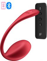 Satisfyer Shiny Petal išmanusis vibruojantis kiaušinėlis - Raudona
