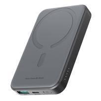 Indukcinis 5000 Mah Usb-a Usb-c 20w Maitinimo Blokas Su Usb-c Kabeliu - Juodas
