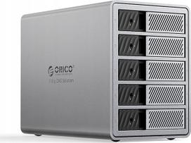 Kieszeń Orico Orico  Macierz dyskowa Thunderbolt 3 na 5 dysków 2,5"/3.5" SATA HDD/SSD - szara | 6942227137531 | 6942227137531