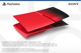 PS5 Slim konsolės korpusas (Techno Red)