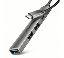 AXAGON ALU STRIP USB-C 4 port hub | HUE-STC