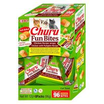 INABA Churu Fun Bites Vištiena ir moliūgas - skanėstas katėms - 8x12g