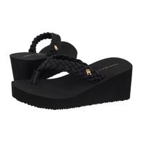 Tommy Hilfiger TH Wedge Braided Summer Sandal Black FW0FW09198 BDS (TH1441-b) šlepetės