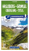 Hasliberg - Grimsel Obergoms - Titlis 32 Wanderkarte 1:40 000: Mit Obergoms und Titlis. Wetterfest, matt laminiert und mit free Download