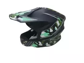 Motociklininko šalmas HD-806, M (57-58 cm), juoda/žalia