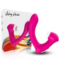 ARMONY STIMULATORS ARMONY - SECRETKISS LICKING VIBRATING CLIT & VIBRATOR CURVED FUCHSIA