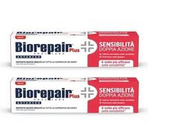 Biorepair Plus Advanced Sensitivity Double Action dantų pasta, 2 × 75 ml