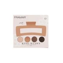 Plaukų segtukai Framar King Klaws Large Neutral 4vnt