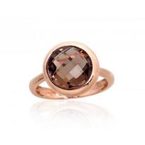 Auksinis žiedas Diamond Sky "Diana IV" iš raudono, 585 prabos aukso, 17
