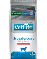 Farmina VetLife Hypoallergenic Pork Potato visų veislių šunims su kiauliena ir bulvėmis, 12 kg
