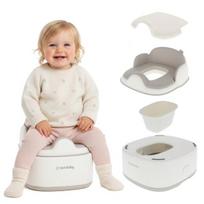 Vaikiškas puodukas 3in1 tualetas WC dangtis pakylėlė pakojis Sun Baby