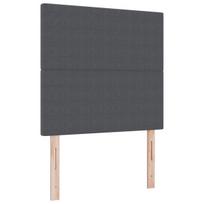 vidaXL Galvūgalis Tamsiai pilka 80 cm Kordūrinis audinys