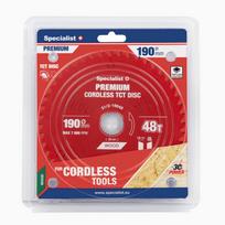 SPECIALIST+ pjovimo diskas Cordless 190x48Tx30mm