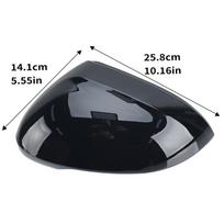 Galinio vaizdo veidrodėlio dangtelis VW PASSAT B8 2015 2016 2017 2018 - Blizgus juodas šoninio veidrodėlio dangtelis Automobilio aksesuarai 1pc left