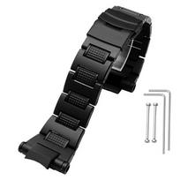 Plastic Steel Watchband for Casio GW-A1100FC GW-A1000 GW-4000 GA-1000 Watch Strap High Quality Mens Sport Wristwatches Bracelet black