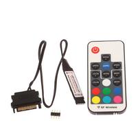 Sata Molex Rgb Valdiklis 5V 3Pin 12V 4Pin Kompiuterio Dėklui Ventiliatoriui Ws2812B Sk6812 Rgb LED Juostoms 12V-4Pin Sata