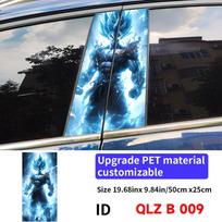 Anime Son Goku Automobilio Lipdukai Automobilio B stulpelio Viniliniai Decalai Vandeniui atsparūs Automobilio vidurinio stulpelio Lipduko Dangtelis Įbrėžimų Dekoras Priedai 009