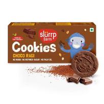 Slurrp Farm sausainiai su kakava ir ragi be miltų ir rafinuoto cukraus | Sveiki sausainiai iš daugiagrūdžių | 80g 80GM