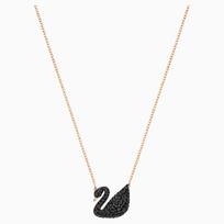 Swarovski 5204134 Karoliai Iconic Swan Rožinė-Juoda juoda
