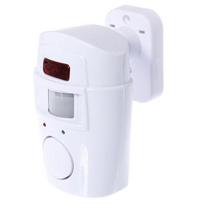Wireless Pir Motion Sensor Alarm + 2 Remote Controls Shed Home Garage Caravan balta