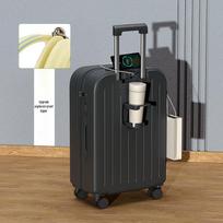 Gotrip Durable ABS Spinner Luggage with USB & Cup Holder 22 inches