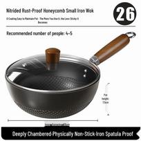 Yoshida Takumi 26CM No-Coating Stainless Steel Frying Pan