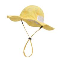 Children's Fisherman Hat  Memory Cloth Mesh Baby Hat Summer Sun Hats M juoda