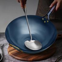 Yoshida Sho Tradicinis pagardintas ketaus wok keptuvė, 30cm, 1,2mm storio (2-Paketas)