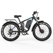 E-BYCCO EB7 Pro Elektrinis dviratis 2*1000W variklis, 52V 23Ah išimamas akumuliatorius, 26*4.0 colių padangos, 130KM nuvažiuojamas atstumas E-dviratis 52V 23Ah