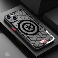 Matinis telefono dėklas, skirtas IPhone 15 13 12 11 14 Pro Max 13Mini X XS Max XR 7 8 Plus SE(2022 m) Skaidrus dėklas Marvel Linijos Geležinis žmogus Voras iPhone 15