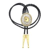 Adjustable Bolo Tie Popular Western Cowboy Teens Men Necklaces Dance Necktie