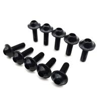 10pcs Motorcycle Bolts Screw M5 x 15mm Aluminum adornment Bolts Blue Anodised 20mm Bolts Red Screws M5 Cap Head 10 pcs juoda
