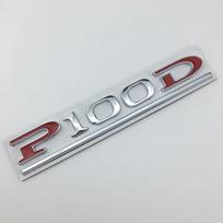 P75D P85D P90D P100D Underline ABS Letters Emblem for Model 3 Model X Model S Car Styling Trunk Badge Sticker Red Black juoda