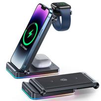 „Joyroom“ „Joyroom“ 3in1 indukcinis įkroviklis „Apple“ įrenginiams – „iPhone“, „Apple Watch“, „Airpods“ (iki 15 W), stov