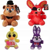 Fnaf Bonnie Foxy Chica pliušinis žaislas 25cm 4 vnt.