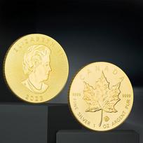 Kanados klevo lapo proginė moneta, Karalienė, Metalo moneta, 40 mm 40*3 31 grams auksas
