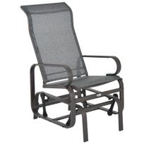 Supamoji sodo kėdė, metalinė poilsio kėdė terasai ar balkonui 60x75x104cm