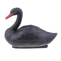 3D Plaukiojantis gulbinas, Sodo imitacijos statulos dekoras, Imituotas ornamentas, ,Medžioklės atbaidymo figūrėlė juoda